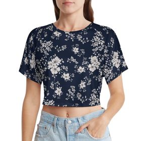 AILLOSA Racerback Tank Top Yuvarlak Yaka Kısa Kol YH-238 Kadın T-shirt