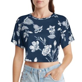AILLOSA Racerback Tank Top Yuvarlak Yaka Kısa Kol YH-24 Kadın T-shirt