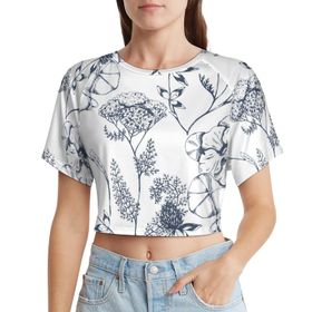 AILLOSA Racerback Tank Top Yuvarlak Yaka Kısa Kol YH-241 Kadın T-shirt