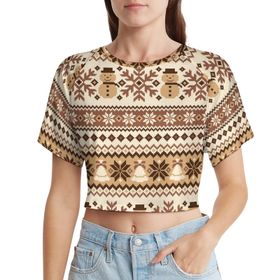 AILLOSA Racerback Tank Top Yuvarlak Yaka Kısa Kol YH-254 Kadın T-shirt