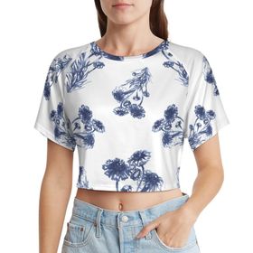 AILLOSA Racerback Tank Top Yuvarlak Yaka Kısa Kol YH-268 Kadın T-shirt