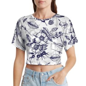 AILLOSA Racerback Tank Top Yuvarlak Yaka Kısa Kol YH-273 Kadın T-shirt