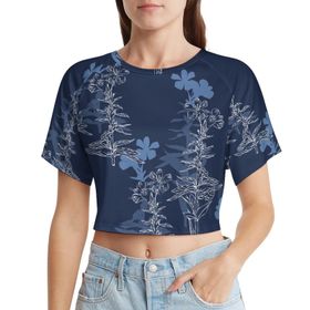 AILLOSA Racerback Tank Top Yuvarlak Yaka Kısa Kol YH-275 Kadın T-shirt