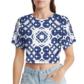 AILLOSA Racerback Tank Top Yuvarlak Yaka Kısa Kol YH-277 Kadın T-shirt