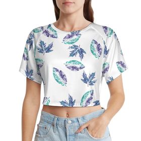 AILLOSA Racerback Tank Top Yuvarlak Yaka Kısa Kol YH-279 Kadın T-shirt