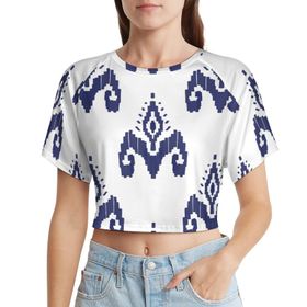 AILLOSA Racerback Tank Top Yuvarlak Yaka Kısa Kol YH-291 Kadın T-shirt