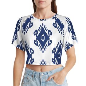 AILLOSA Racerback Tank Top Yuvarlak Yaka Kısa Kol YH-294 Kadın T-shirt