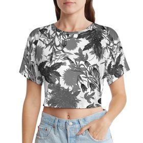 AILLOSA Racerback Tank Top Yuvarlak Yaka Kısa Kol YH-295 Kadın T-shirt