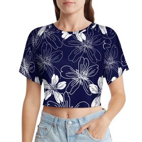 AILLOSA Racerback Tank Top Yuvarlak Yaka Kısa Kol YH-308 Kadın T-shirt