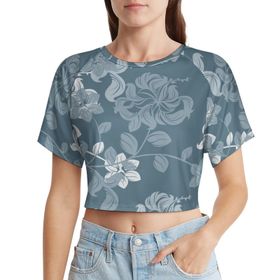 AILLOSA Racerback Tank Top Yuvarlak Yaka Kısa Kol YH-309 Kadın T-shirt