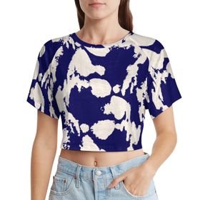 AILLOSA Racerback Tank Top Yuvarlak Yaka Kısa Kol YH-31 Kadın T-shirt