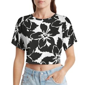AILLOSA Racerback Tank Top Yuvarlak Yaka Kısa Kol YH-310 Kadın T-shirt