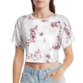 AILLOSA Racerback Tank Top Yuvarlak Yaka Kısa Kol YH-312 Kadın T-shirt