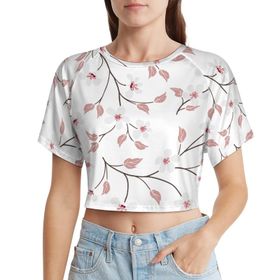 AILLOSA Racerback Tank Top Yuvarlak Yaka Kısa Kol YH-313 Kadın T-shirt