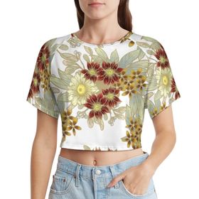 AILLOSA Racerback Tank Top Yuvarlak Yaka Kısa Kol YH-336 Kadın T-shirt