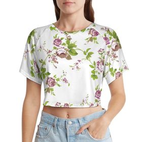 AILLOSA Racerback Tank Top Yuvarlak Yaka Kısa Kol YH-346 Kadın T-shirt