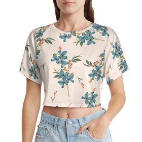 AILLOSA Racerback Tank Top Yuvarlak Yaka Kısa Kol YH-346 Kadın T-shirt