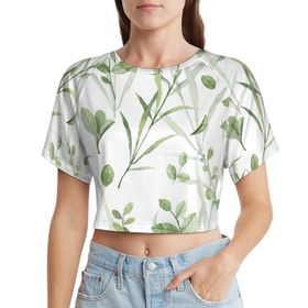 AILLOSA Racerback Tank Top Yuvarlak Yaka Kısa Kol YH-349 Kadın T-shirt