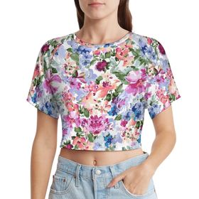AILLOSA Racerback Tank Top Yuvarlak Yaka Kısa Kol YH-351 Kadın T-shirt