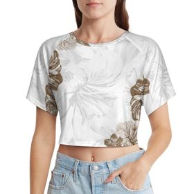 AILLOSA Racerback Tank Top Yuvarlak Yaka Kısa Kol YH-358 Kadın T-shirt