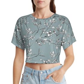 AILLOSA Racerback Tank Top Yuvarlak Yaka Kısa Kol YH-389 Kadın T-shirt