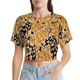 AILLOSA Racerback Tank Top Yuvarlak Yaka Kısa Kol YH-399 Kadın T-shirt