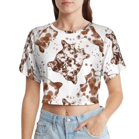 AILLOSA Racerback Tank Top Yuvarlak Yaka Kısa Kol YH-400 Kadın T-shirt