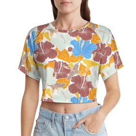 AILLOSA Racerback Tank Top Yuvarlak Yaka Kısa Kol YH-424 Kadın T-shirt