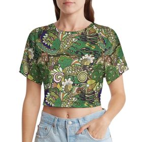 AILLOSA Racerback Tank Top Yuvarlak Yaka Kısa Kol YH-446 Kadın T-shirt