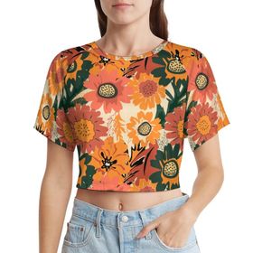 AILLOSA Racerback Tank Top Yuvarlak Yaka Kısa Kol YH-453 Kadın T-shirt