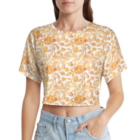 AILLOSA Racerback Tank Top Yuvarlak Yaka Kısa Kol YH-481 Kadın T-shirt