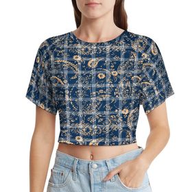 AILLOSA Racerback Tank Top Yuvarlak Yaka Kısa Kol YH-483 Kadın T-shirt