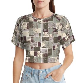 AILLOSA Racerback Tank Top Yuvarlak Yaka Kısa Kol YH-511 Kadın T-shirt
