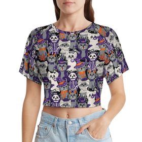 AILLOSA Racerback Tank Top Yuvarlak Yaka Kısa Kol YH-512 Kadın T-shirt