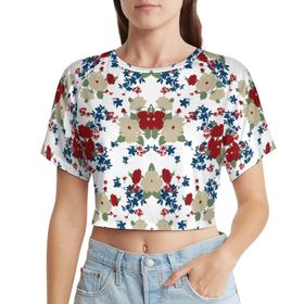 AILLOSA Racerback Tank Top Yuvarlak Yaka Kısa Kol YH-533 Kadın T-shirt