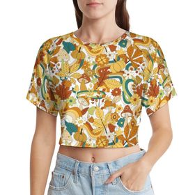 AILLOSA Racerback Tank Top Yuvarlak Yaka Kısa Kol YH-536 Kadın T-shirt