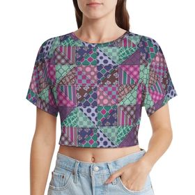 AILLOSA Racerback Tank Top Yuvarlak Yaka Kısa Kol YH-562 Kadın T-shirt