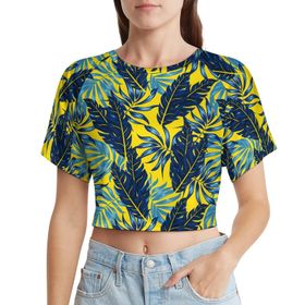 AILLOSA Racerback Tank Top Yuvarlak Yaka Kısa Kol YH-571 Kadın T-shirt