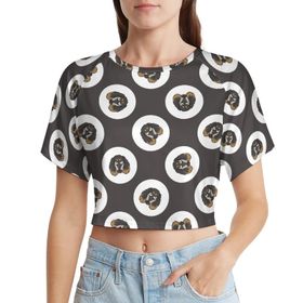 AILLOSA Racerback Tank Top Yuvarlak Yaka Kısa Kol YH-582 Kadın T-shirt
