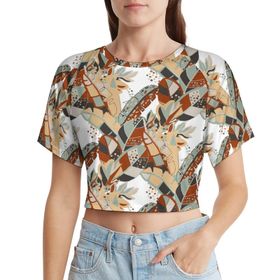 AILLOSA Racerback Tank Top Yuvarlak Yaka Kısa Kol YH-585 Kadın T-shirt