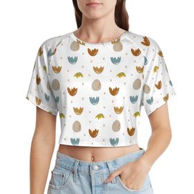 AILLOSA Racerback Tank Top Yuvarlak Yaka Kısa Kol YH-603 Kadın T-shirt