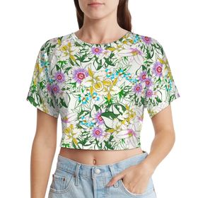 AILLOSA Racerback Tank Top Yuvarlak Yaka Kısa Kol YH-606 Kadın T-shirt