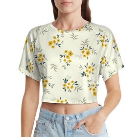 AILLOSA Racerback Tank Top Yuvarlak Yaka Kısa Kol YH-61 Kadın T-shirt