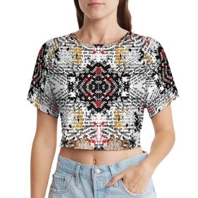 AILLOSA Racerback Tank Top Yuvarlak Yaka Kısa Kol YH-613 Kadın T-shirt