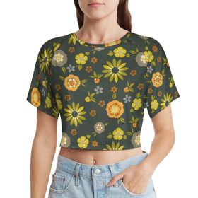 AILLOSA Racerback Tank Top Yuvarlak Yaka Kısa Kol YH-617 Kadın T-shirt