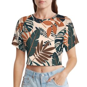 AILLOSA Racerback Tank Top Yuvarlak Yaka Kısa Kol YH-62 Kadın T-shirt