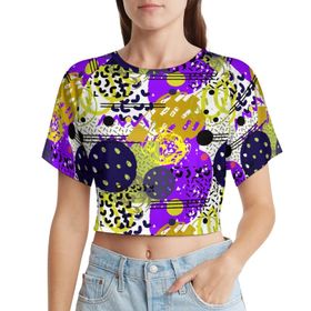 AILLOSA Racerback Tank Top Yuvarlak Yaka Kısa Kol YH-625 Kadın T-shirt