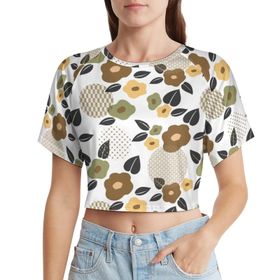 AILLOSA Racerback Tank Top Yuvarlak Yaka Kısa Kol YH-636 Kadın T-shirt