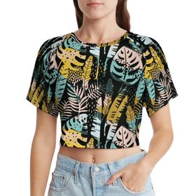 AILLOSA Racerback Tank Top Yuvarlak Yaka Kısa Kol YH-639 Kadın T-shirt