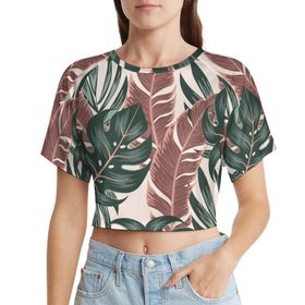 AILLOSA Racerback Tank Top Yuvarlak Yaka Kısa Kol YH-65 Kadın T-shirt